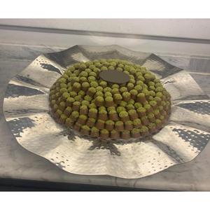 Customized Glossy Polished Metal <b>Chocolate</b> Serving Tray for Home Hotel <b>Weddings</b> Offices - Product Image 5