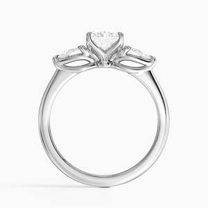 BOJ <b>Ring</b> 077 Radiant Cut 925 <b>Silver</b> Halo Prong Stone <b>Solitaire</b> Diamond <b>Ring</b> 2ct D Color VVS1 Moissanite GRA Certified Low Price - Product Image 3