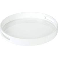 Plateau de service et de rangement multifonctionnel moderne en acrylique de luxe avec plateau transparent en Lucite pour la vaisselle de cuisine et la décoration de table basse