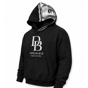 Sweat-shirt à capuche personnalisé pour homme, imprimé à l'écran, style streetwear surdimensionné, en coton, avec motifs graphiques, de haute qualité, OEM ODM, vente en gros - Product Image 3