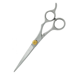 Tijeras de Barbero Plateadas con Tornillo Dorado, Acero Inoxidable Alemán, Tijeras Profesionales para Cortar el Cabello, Venta al por Mayor, Más Vendidas, Personalizadas - Product Image 4