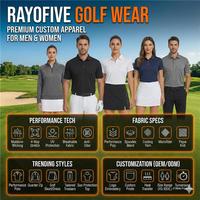 Chemises de golf pour hommes décontractées de haute qualité, imprimées par sublimation avec logo personnalisé, en coton et fibre de bambou, grande taille, manches courtes, séchage rapide