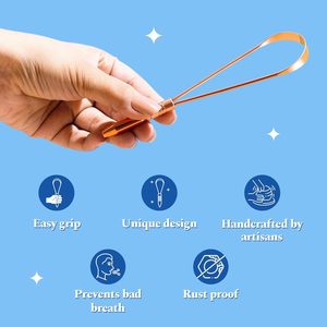 Limpiador de Lengua de Cobre Premium con Bordes Suaves y Mango Flexible para una Higiene Bucal y Dental Cómoda, en Cantidad al por Mayor - Product Image 6