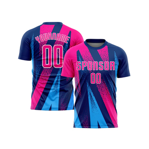 Quick Dry Breathable Comfort Soccer Jersey for Children Short Sleeve Team Jersey Custom Team Name Digital Print 100% Polyester - Product Image 6