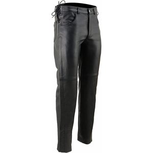 Pantalones de Motociclismo Casuales Clásicos Premium de Cuero para Hombre 2025 para Carreras de Autos - Product Image 4