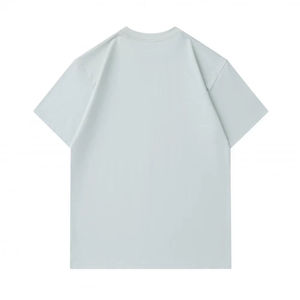 T-shirt basique pour homme à col ras du cou, coupe droite, manches courtes, style quotidien, finition soignée - Product Image 6
