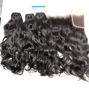 Offre Spéciale Naturel Ondulé machine trame Extensions de Cheveux Humains brut Vietnamien Cheveux Double Dessiné Couleur Naturelle En Gros - Product Image 5