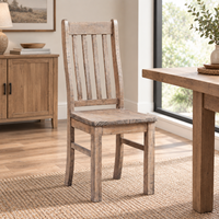 Chaise de salle à manger en bois durable au design contemporain de haute qualité de la collection ATLAS, nouveau design, mobilier de salle à manger