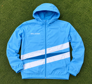 Conjunto de Chaqueta Cortavientos Azul Personalizada para Hombre, Ropa Deportiva Ligera con Capucha para Correr, Sublimación, Entrenamiento, Jogging, Chándal OEM - Product Image 6