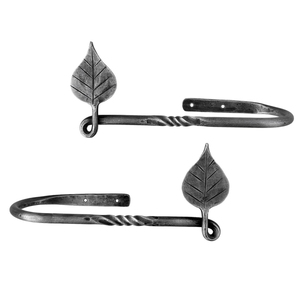 Attaches de rideaux en métal bronze avec motif éventail, style traditionnel, accessoires de décoration de fenêtre pour rideaux, attaches de rideaux faits à la main - Product Image 3