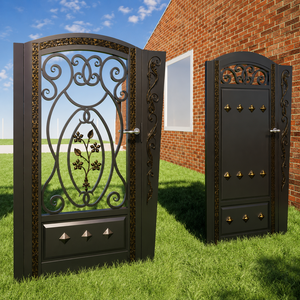 Diseños de Puertas Exteriores de Hierro Forjado Personalizados: Puertas de Entrada de Seguridad Hechas a Mano de Primera Calidad para Hogares de Lujo y Elegancia Duradera - Product Image 3