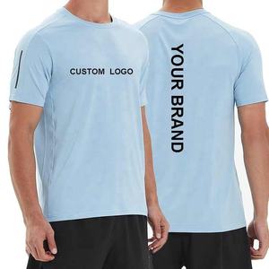 OEM เสื้อยืดวิ่งออกกำลังกายลำลองผู้ชาย, เสื้อยืดคอกลมแขนสั้นระบายอากาศได้ดีแห้งเร็วสำหรับฤดูร้อน - Product Image 1