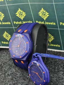 Reloj de Cuarzo Vintage de Lujo para Hombre, Azul, Redondo, con Correa de Plástico, Esfera Analógica, Sin Resistencia al Agua, Estilo Deportivo, Caja de 40 mm - Product Image 5