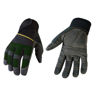 Gants de travail mécaniciens haute performance en cuir synthétique renforcé avec latex Amara, résistants à la chaleur pour la sécurité industrielle - Product Image 2