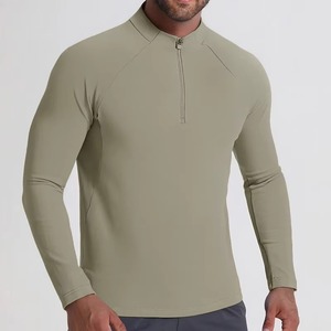 Custom <b>Men's</b> <b>Compression</b> Gym <b>Shirt</b> Manufacturer Fitness Workout Apparel Cotton Polyester Spandex DTF Printing Embroidery Bulk - Product Image 1