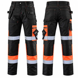 Pantalones de Trabajo de Seguridad Reflectantes para Hombre, 100% Algodón de Alta Calidad, Ropa de Trabajo Protectora para Trabajadores de la Construcción, Senderismo al Aire Libre - Product Image 1