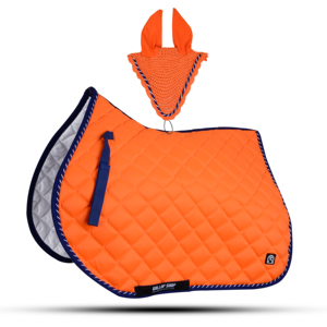 Quilted Faux Fur Horse Saddle Pad Shock Absorbing Equine Cushion Custom Logo Riding Training <b>Blanket</b> - Product Image 3