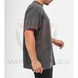 Camiseta de Hombre, Nueva Colección 2026, Alta Calidad, 320gsm, Algodón Grueso, Estilo Urbano, Impresión de Logotipo Personalizado, Lisa - Product Image 4