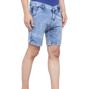 High Quality <b>Button</b> Design Men's Casual <b>Jeans</b> Shorts Summer New Casual Wear <b>Jeans</b> Shorts For Sale - Product Image 3