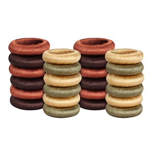 Multicolor Wooden Napkin Rings | Thread <b>Wrapped</b> Round Serviette Holder for <b>Wedding</b> Dining Table Party Restaurant Home Decor <b>Gift</b> - Product Image 1