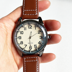 Reloj de Lujo para Hombre 2026, Conjunto de Reloj de Cuarzo con Correa de Cuero Marrón, Reloj Deportivo de Moda con Esfera Grande, Reloj Redondo para Hombre, Montre Femme - Product Image 4