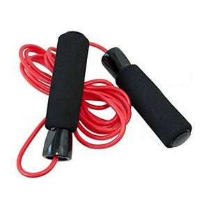 Corde à sauter unisexe à longueur réglable, rouge, matériau personnalisé, emballage portable, capacité de poids de 1 kg, utilisation en salle de sport, fitness - Product Image 6