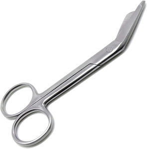 Ciseaux chirurgicaux en acier inoxydable pour gauchers, taille personnalisée, pointe plate et arrondie de sécurité, haute qualité, réutilisables, classe II - Product Image 2