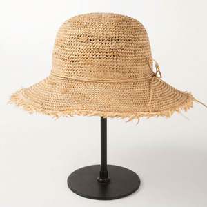 Nuevo Sombrero de Pescador de Verano, Tejido a Crochet con Rafia, Sombrero de Playa de Paja Sintética con Lazo - Product Image 2