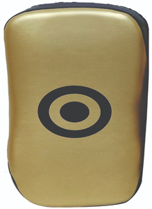 Thai Superior Cowhide Leather Kickboxing Curved Kick Pads <b>Blacked</b>-Hot Selling Best Design Kick Shields for <b>Boxers</b> with OEM - Product Image 6
