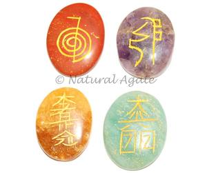 Grossiste et fournisseur d'ensembles ovales de jaspe noir au design fantaisie pour Reiki - Product Image 6