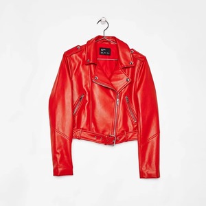 Chaqueta de Cuero para Mujer, Estilo Casual, a la Moda y Sexy, Color Verde, Chaqueta de Motociclista de Cuero, Chaquetas de Lujo para Mujer - Product Image 4