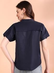 เสื้อผู้หญิง Maaesa ผ้าเรยอน ลายมัดย้อมเรียบง่าย คอลเลคชั่นดีไซเนอร์ เสื้อฤดูร้อนน้ำหนักเบา จากผู้ส่งออกอินเดีย - Product Image 5