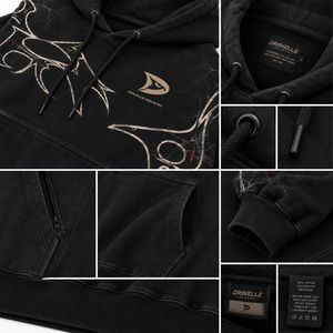 Fabricante de Sudaderas con Capucha para Hombre, Diseño Personalizado, Sudaderas de Estilo Urbano de Gran Gramaje, Bordado y Serigrafía - Product Image 5