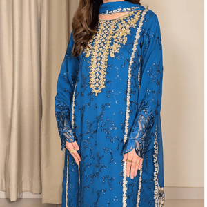 3 piezas de ropa formal de chifón para Eid, ropa tradicional para el trabajo. - Product Image 4