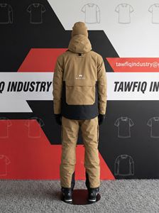 Combinaison de ski pour homme, hiver, chaude, imperméable, respirante - Veste et pantalon à fermeture éclair Tex, ensemble de vêtements de sport pour le ski - Product Image 6