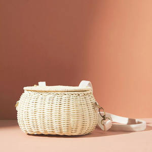 Eco-friendly Rattan School Bags for <b>Kids</b> Competitive Price Boho Wicker Natural <b>Kid</b> School <b>Backpack</b> - Product Image 2