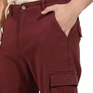 Pantalones Cargo Personalizados para Hombre, Diseño Casual Ligero de Corte Recto con Logotipo Personalizado, Tela de Lona Transpirable de Alta Calidad - Product Image 6