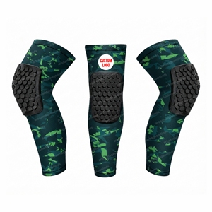 Genouillères de sport antidérapantes à compression pour le basketball, le volleyball, le football et la lutte (vente en gros) - Product Image 2