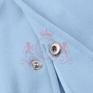 Best Seller Sky Blue <b>White</b> Letterman <b>Jacket</b> Lightweight Fabric Snap Button Stylish Daily Wear - Product Image 3