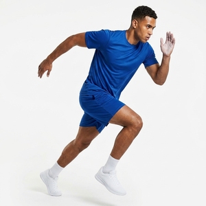 STAR SPEED Custom Logo OEM Private Label Eco-Friendly <b>Mesh</b> Breathable Quick Dry Crew Neck Pockets Lightweight Tennis <b>Shirt</b> Short - Product Image 3