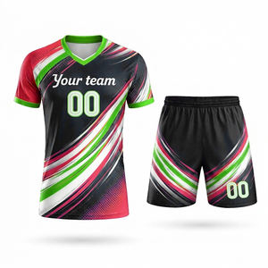 Vêtements de sport grande taille, été, séchage rapide, ensembles imprimés numériquement, prix de gros, qualité personnalisée, logo unisexe, 100% polyester 240g - Product Image 6