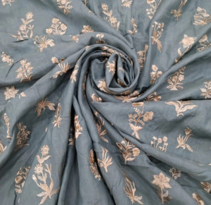 High Quality Malty Embroidery Fabric Polyester Georgette Mesh Lace Fabric for Bridal Wear <b>Home</b> <b>Textile</b> and Garments - Product Image 5