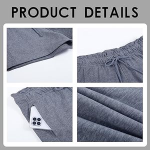 Shorts de sport personnalisés avec logo, en molleton de coton avec cordon de serrage, shorts décontractés de haute qualité pour femmes - Product Image 5