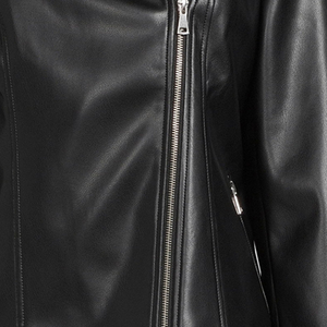 Leather <b>Jackets</b> for Ladies Women's Stand Collar Leather <b>Lined</b> Winter Warm Quilted Breathable Leather <b>Jackets</b> OEM ODM Service - Product Image 6