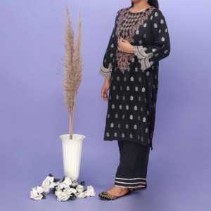 ชุดเสื้อแจ็คการ์ดและกางเกงผ้าไหมจับ2ชิ้น PS4908ชุดแฟชั่นของผู้หญิง - Product Image 2