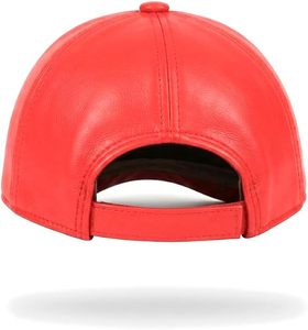 Gorra de Béisbol de Cuero Auténtico Vintage de 6 Paneles con Visera Curva, Gorra de Cuero Premium, Proveedor de Gorras de Moda Urbana - Product Image 6