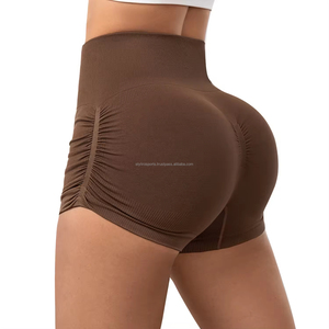 กางเกงขาสั้นไนลอนสำหรับใส่ไปยิมของผู้หญิงกางเกงขาสั้นสำหรับใส่วิ่งออกกำลังกายเล่นโยคะปรับแต่งโลโก้ได้สำหรับนักขี่จักรยานฤดูร้อน - Product Image 6