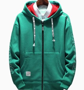 Sudadera con Capucha para Hombre, 100% Algodón, Felpa Francesa, Chaqueta Informal con Estampado Digital y Bolsillos Delanteros - Product Image 5