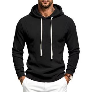 Sweat-shirt à capuche pour homme 100% coton tricoté coupe classique dégradé de couleurs décontracté pour l'automne impression numérique - Product Image 4