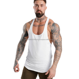 Oem logo Custom Cotton Men's Running Workout Gym <b>Bodybuilding</b> Fitness Causal Singlet Sports tank Top <b>Vest</b> Athletic tank Tops - Product Image 6